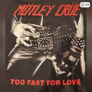 MÖTLEY CRÜE "Too Fast For Love" Tee - Men's Size XL